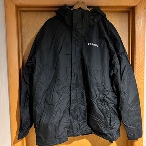 Columbia Interchange Jacket Waterproof Rain Jacket with Inner Fleece 2XL
